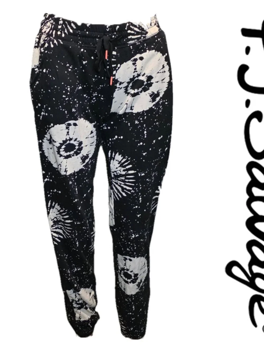 PJ Salvage Stormy Monday Banded Pants NWT Tie Dye Small